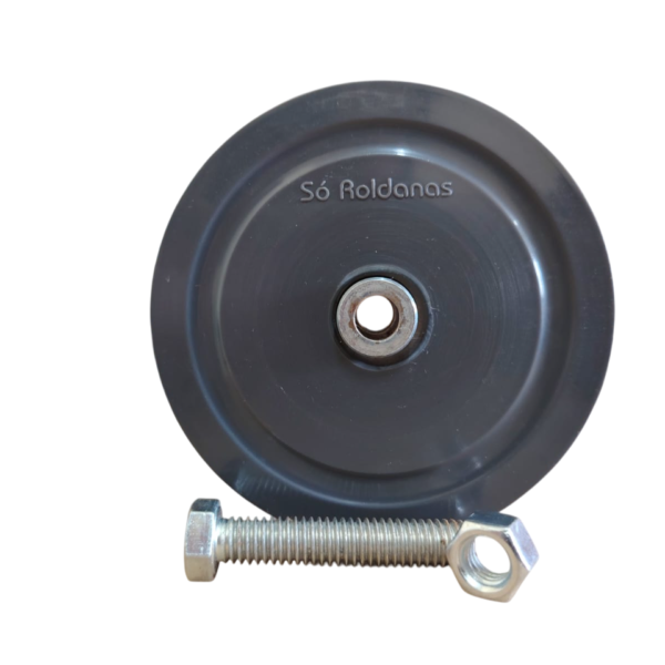 REDONDO DE 1/2" E (4" NO 5/8") NYLON CINZA